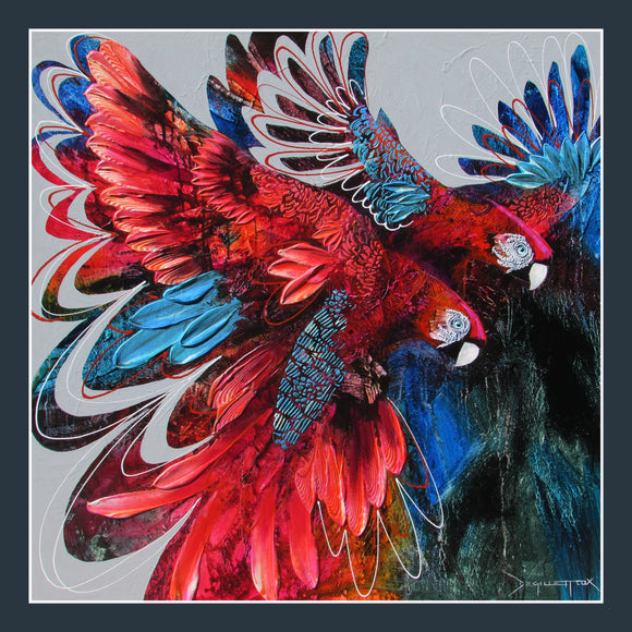 Parrot Pandemonium by De Gillett Cox for Kennard & Kennard 