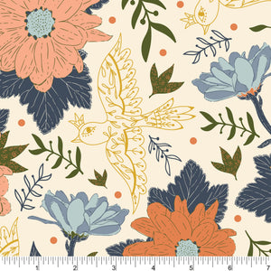 Phoebe Fabrics - Spring Promises PH0140 - Golden Flower Bed