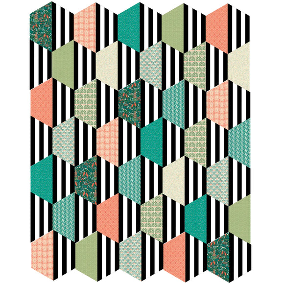 Garden Party - Modern Half Lexi Quilt Pattern